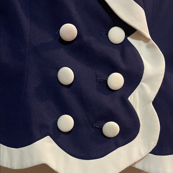 Navy and White Baddie Blazer - Picture 4 of 4